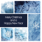 zakelijke kerstkaart blauw