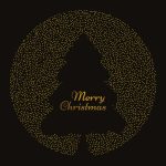 zakelijke kerstkaart zwart