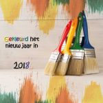 zakelijke kerstkaart schilder