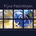 zakelijke kerstkaart blauw
