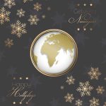 zakelijke kerstkaart wereld