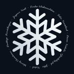 zakelijke kerstkaart blauw