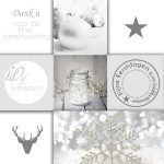 zakelijke kerstkaart zilver