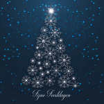 zakelijke kerstkaart blauw
