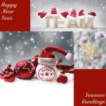 zakelijke kerstkaart teamwork