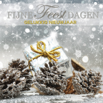 zakelijke kerstkaart zilver