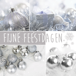 zakelijke kerstkaart zilver