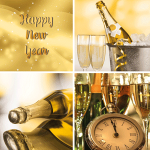 zakelijke kerstkaart nieuwjaar goud
