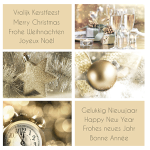zakelijke kerstkaart goud