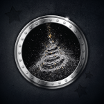 zakelijke kerstkaart metaal staal