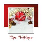 zakelijke kerstkaart rood