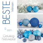 zakelijke kerstkaart blauw