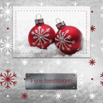 zakelijke kerstkaart zilver