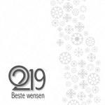 zakelijke kerstkaart jaartal