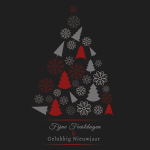 zakelijke kerstkaart grijs