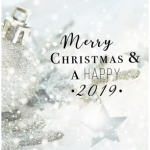 zakelijke kerstkaart zilver