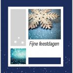 zakelijke kerstkaart blauw