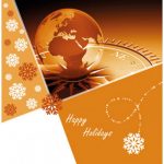 zakelijke kerstkaart wereld
