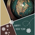 zakelijke kerstkaart wereld