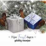 zakelijke kerstkaart zilver