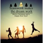 zakelijke kerstkaart teamwork