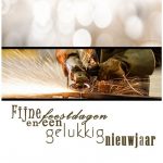 kerstkaart las metaal